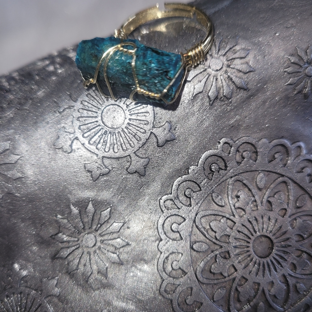 Ring Stone - Unique Natural Stone Statement Ring - image 5